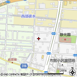 静岡県浜松市中央区小沢渡町1289周辺の地図