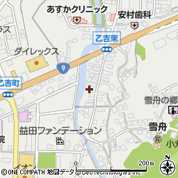 島根県益田市乙吉町27周辺の地図