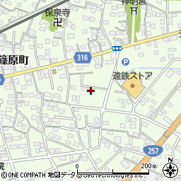 静岡県浜松市中央区篠原町21487周辺の地図