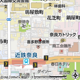 奈良県奈良市中筋町23周辺の地図