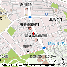 クオール薬局須磨名谷２号店周辺の地図
