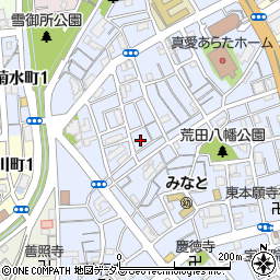 兵庫県神戸市兵庫区荒田町3丁目66周辺の地図