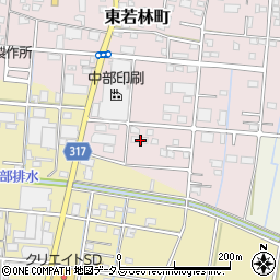 静岡県浜松市中央区東若林町1527周辺の地図