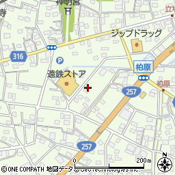 静岡県浜松市中央区篠原町21541周辺の地図
