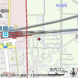 岡山県岡山市東区宍甘58-3周辺の地図