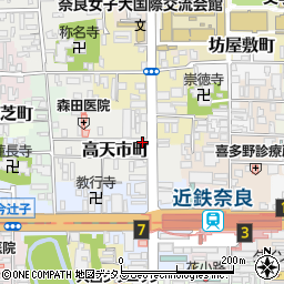 Ｐａｔ奈良高天市町駐車場周辺の地図