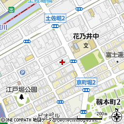 ビスト江戸堀周辺の地図