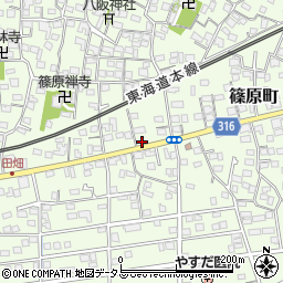 静岡県浜松市中央区篠原町3961周辺の地図