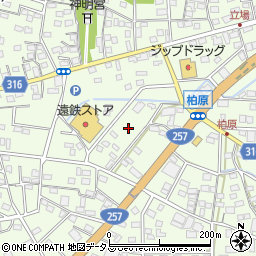 静岡県浜松市中央区篠原町21535周辺の地図