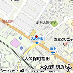 セブンイレブン明石大久保西店周辺の地図