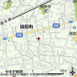 静岡県浜松市中央区篠原町12017周辺の地図