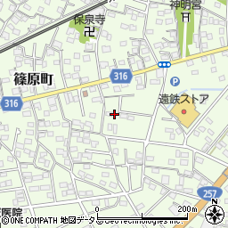 静岡県浜松市中央区篠原町14013周辺の地図