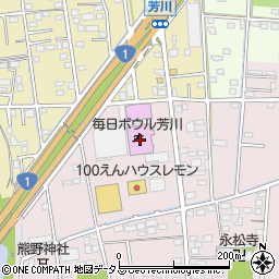 カーブス　浜松芳川周辺の地図