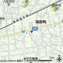 静岡県浜松市中央区篠原町12001周辺の地図