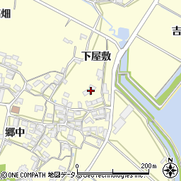 愛知県田原市吉胡町郷中93周辺の地図