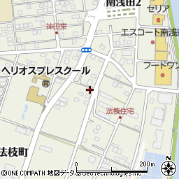 静岡県浜松市中央区法枝町60周辺の地図