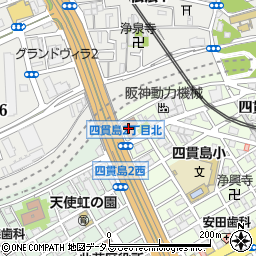 大阪市立　此花作業指導所周辺の地図
