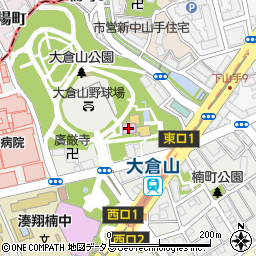 神戸市立中央図書館周辺の地図