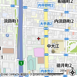 大阪府信用金庫健康保険組合周辺の地図