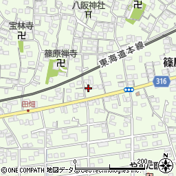 静岡県浜松市中央区篠原町3966周辺の地図