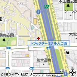 大阪府東大阪市七軒家1-9周辺の地図