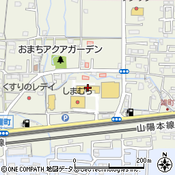 ダイソー岡山雄町店周辺の地図