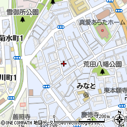兵庫県神戸市兵庫区荒田町3丁目66-2周辺の地図