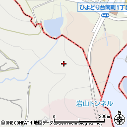 兵庫県神戸市須磨区車猪戸岩山周辺の地図