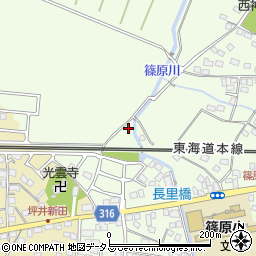 静岡県浜松市中央区篠原町9749周辺の地図
