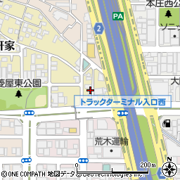 大阪府東大阪市七軒家2-27周辺の地図