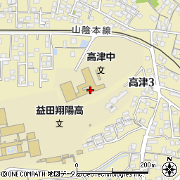 益田市立高津中学校周辺の地図