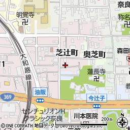 奈良県奈良市芝辻町1周辺の地図