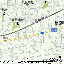 静岡県浜松市中央区篠原町3964周辺の地図