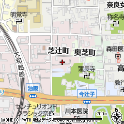 奈良県奈良市芝辻町31周辺の地図