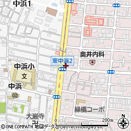 阪神調剤薬局東中浜ビル周辺の地図
