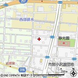 静岡県浜松市中央区小沢渡町1290周辺の地図