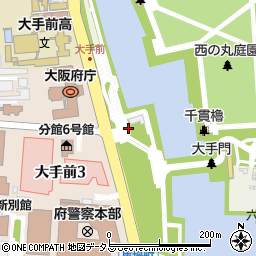 大阪城公園トイレ１６周辺の地図