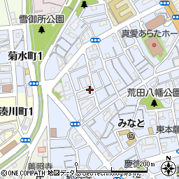 兵庫県神戸市兵庫区荒田町3丁目70-12周辺の地図