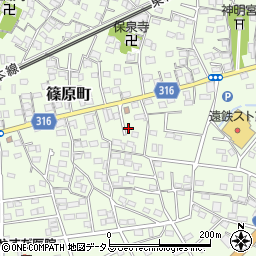 静岡県浜松市中央区篠原町12022周辺の地図