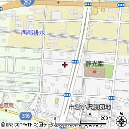 静岡県浜松市中央区小沢渡町1294周辺の地図