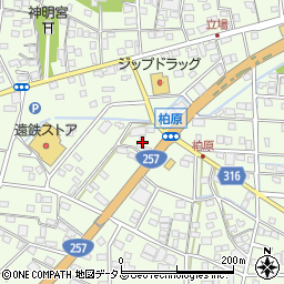 静岡県浜松市中央区篠原町21581周辺の地図