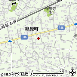 静岡県浜松市中央区篠原町12014周辺の地図