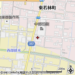 静岡県浜松市中央区東若林町1521周辺の地図