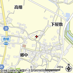 愛知県田原市吉胡町郷中120周辺の地図
