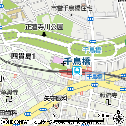 大阪市立此花図書館周辺の地図
