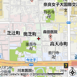 奈良県奈良市阪新屋町19周辺の地図