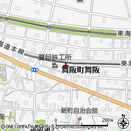 静岡県浜松市中央区舞阪町舞阪周辺の地図