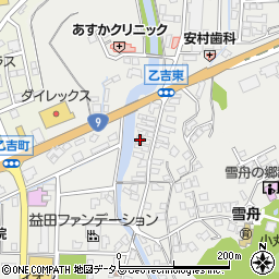島根県益田市乙吉町27-4周辺の地図