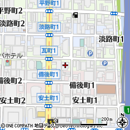 カジュアルバル MANTRA〜まんとら〜 堺筋本町店周辺の地図