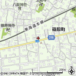 静岡県浜松市中央区篠原町3956周辺の地図